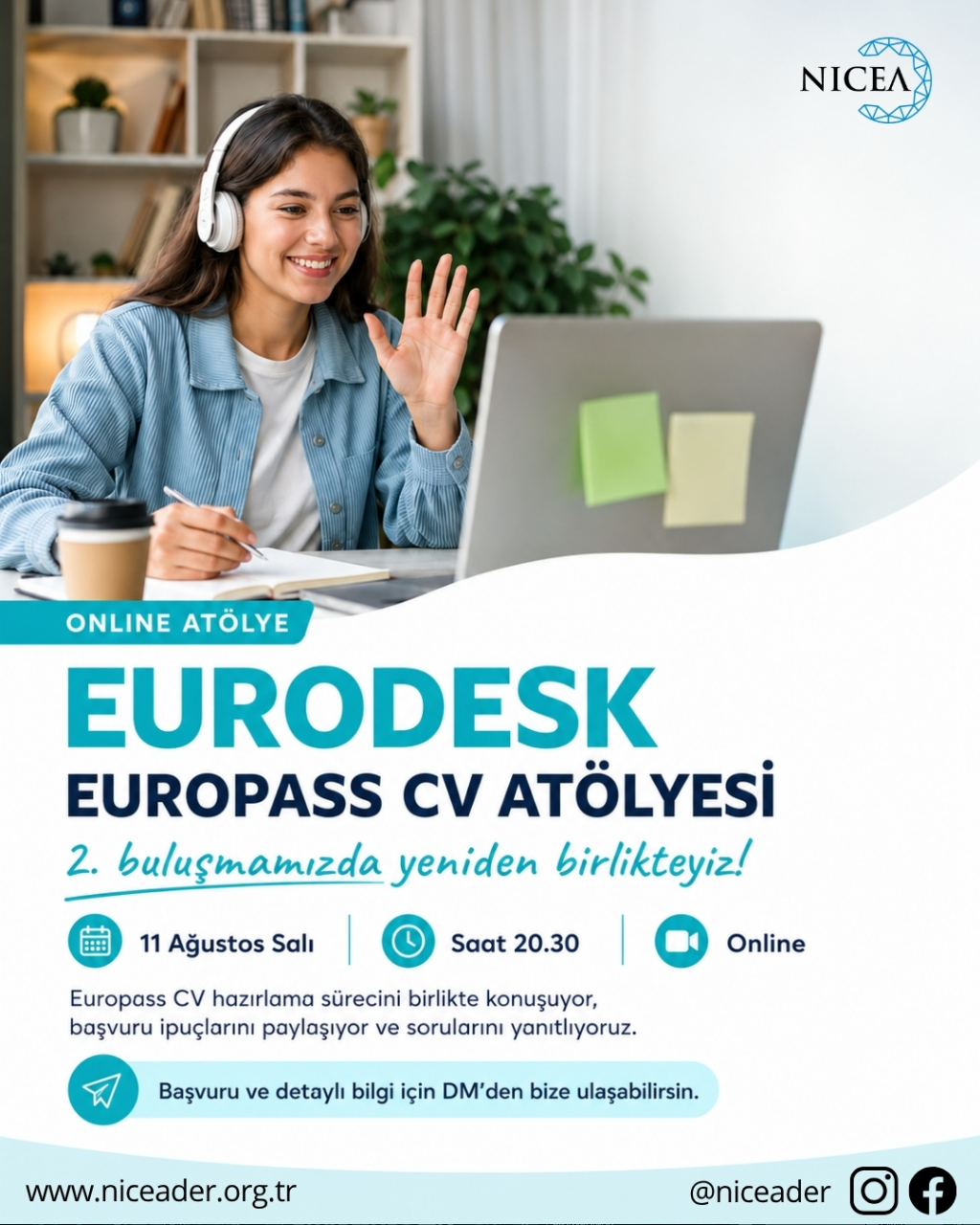 Eurodesk Europass CV Atölyesi’nin ikinci buluşmasında yeniden bir araya geliyoruz!